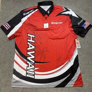 Snap-On Tools Choko All Over Print Polo Men's Size 3XL Hawaii Stretch